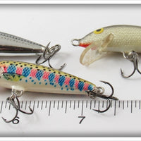 Rapala Trout, Chrome & Silver Floating Lot Of Three