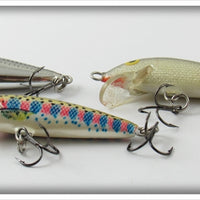 Rapala Trout, Chrome & Silver Floating Lot Of Three