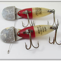 Heddon Red Head White Go Deeper River Runt Pair And One Correct Box