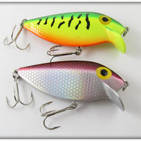 Storm Purple & Fire Tiger Thin Fin Lure Pair 