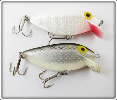 Storm Grey Scale & White Thin Fin Lure Pair