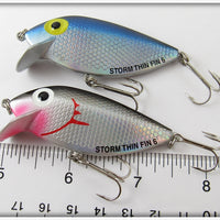 Storm Blue & Black Thin Fin Pair