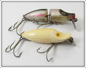 Heddon River Runt Pair: Spook Ray Red White & Shiner Scale
