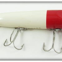 Vintage Heddon Red & White Original Wood Vamp Lure