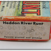 Heddon Silver Shore Midget Go Deeper River Runt Empty Box