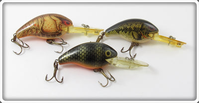 Rebel Deep Wee R Lot Of Three: Natural Crawdad & Perch Scale