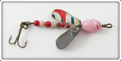 Vintage Folk Art Beaded Spinner Lure