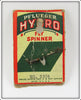 Vintage Pflueger Hydro Fly Spinner On Card