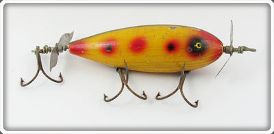 Vintage South Bend Yellow Spotted Surf Oreno Lure