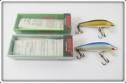 Rapala Pair In Correct Boxes: Blue Kelluva Floating & Gold Sinking Countdown