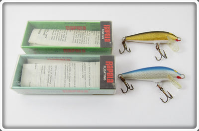 Rapala Pair In Correct Boxes: Blue Kelluva Floating & Gold Sinking Countdown
