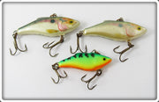 Rapala Rattlin' Rapala Lot Of Three: Natural Shad & Fire Tiger