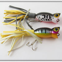 Arbogast Perch & Coachdog Fly Rod Hula Popper Lure Pair