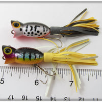 Arbogast Perch & Coachdog Fly Rod Hula Popper Pair