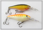 Rapala Orange Tiger & Gold Shad Rap Lure Pair