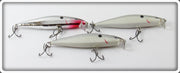 Rapala Silver & Chrome Minnow Lure Lot Of Three
