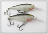 Rapala Silver/Black Shad Rap Lure Pair