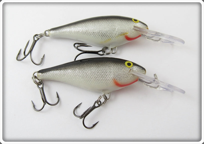 Rapala Silver/Black Shad Rap Lure Pair