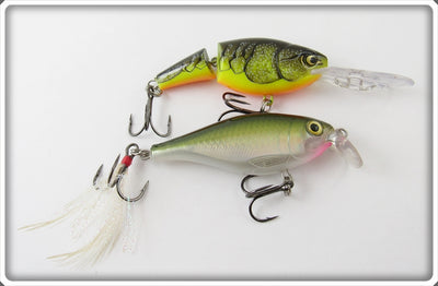 Rapala Crawdad & Green Shad Rap Lure Pair