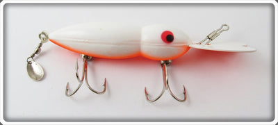 Whopper Stopper White Orange Belly Hellbender Lure