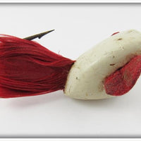Vintage Jamison Red & White Coaxer Lure 