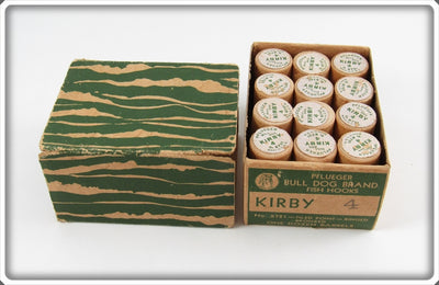 Vintage Pflueger Bull Dog Brand Kirby Hooks Dealer Pack