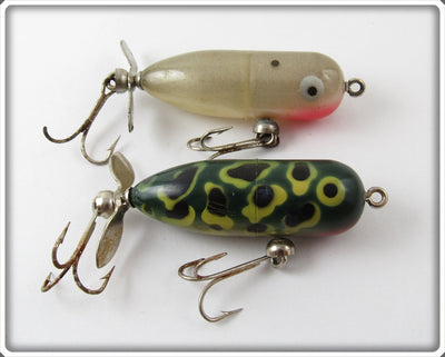 Unknown Grey & Frog Torpedo Lure Pair
