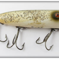 Vintage Heddon Silver Flitter Tack Eye Lucky 13 Lure