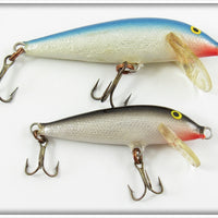 Rapala Blue Countdown & Silver Black Floater Lure Pair