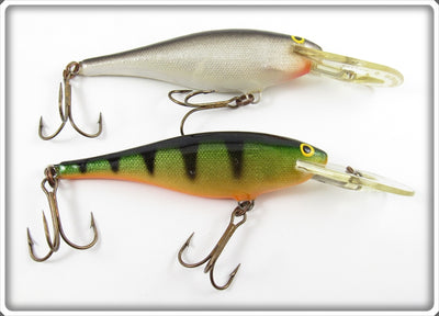 Rapala Perch & Silver Black Deep Runner Lure Pair