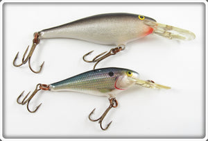 Rapala Natural & Silver Black Deep Runner Lure Pair