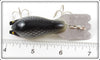 Fred Arbogast Black & Silver Scale Mud Bug