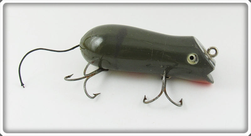 antique mouse fishing lure Vintage Shakespeare Grey Genuine Swimming Mouse Lure For Sale