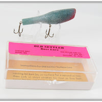 Old Settler Lure Co Blue Old Settler Bass Lure In Box