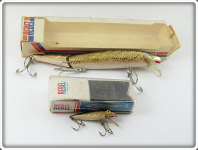 Rebel Gold Jointed Minnow & Tiny Minnow Pair In Boxes