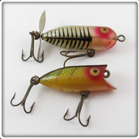 Heddon Silver Shore Tiny Torpedo & Perch Tiny Lucky 13 Pair 