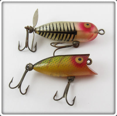 Heddon Silver Shore Tiny Torpedo & Perch Tiny Lucky 13 Pair 