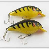 Vintage Cordell Yellow With Black Stripes Big O Lure Pair 