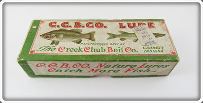 Vintage Creek Chub Golden Shiner Baby Pikie Empty Lure Box 