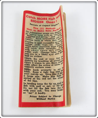 Vintage Heddon Pocket Catalog 