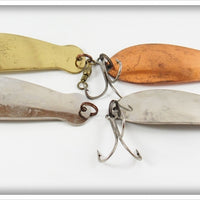 Vintage K-B Bait Co K-B Superior Spoon Lot Of Four