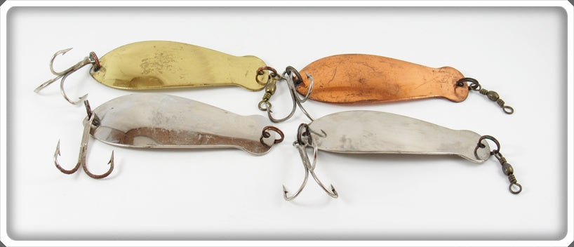Vintage K-B Bait Co K-B Superior Spoon Lot Of Four