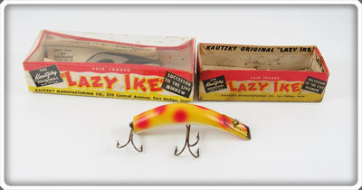 Vintage Kautzky Yellow Spotted Lazy Ike 3 With Two Boxes