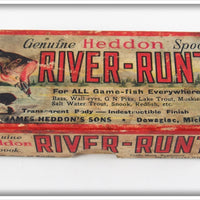 Vintage Heddon Perch River Runt Empty Box