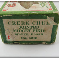 Creek Chub Silver Flash Jointed Midget Pikie Empty Box