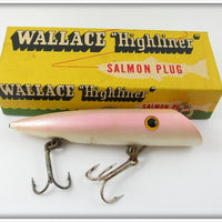 Vintage Wallace Highliner Pearl Pink Salmon Plug In Box 