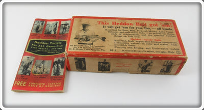 Heddon Green Shore Minnow Jointed River Runt Empty Lure Box