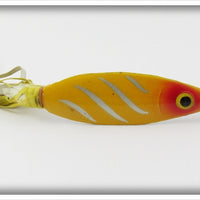 Vintage Fred Arbogast Yellow Shore Hawaiian Wiggler Lure 