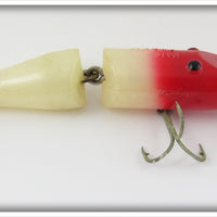 Vintage Creek Chub Red & White Baby Jointed Pikie Lure