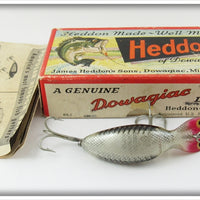 Vintage Heddon Silver Shore Tadpolly Spook Lure In Box